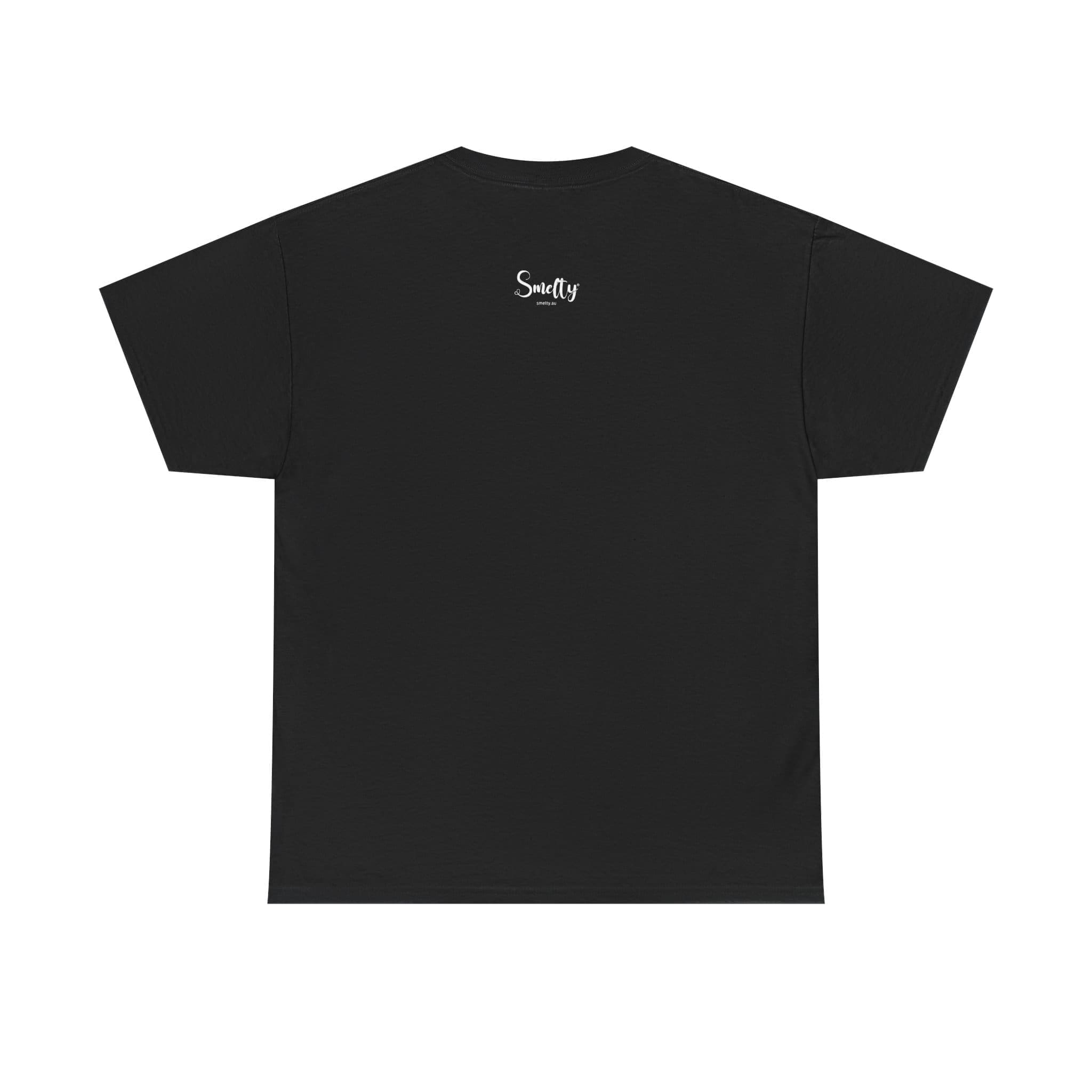 Addicted To Wax Unisex Heavy Cotton Tee 2 Plain Black T-Shirt With Logo
