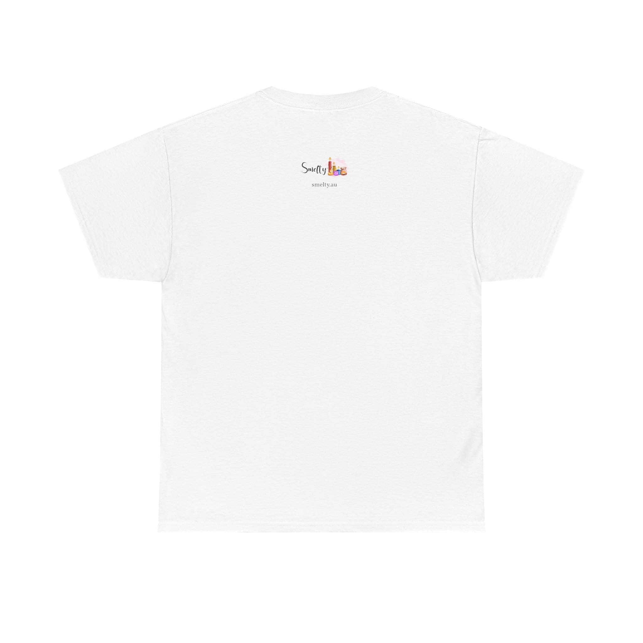 Peace, Love &Amp; Soy Wax Unisex Heavy Cotton Tee 2 Plain White T-Shirt With Logo