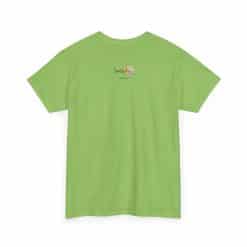 Peace, Love &Amp; Soy Wax Unisex Heavy Cotton Tee 47 Green T-Shirt With Logo On Back
