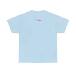 Peace, Love &Amp; Soy Wax Unisex Heavy Cotton Tee 49 Light Blue T-Shirt With Logo