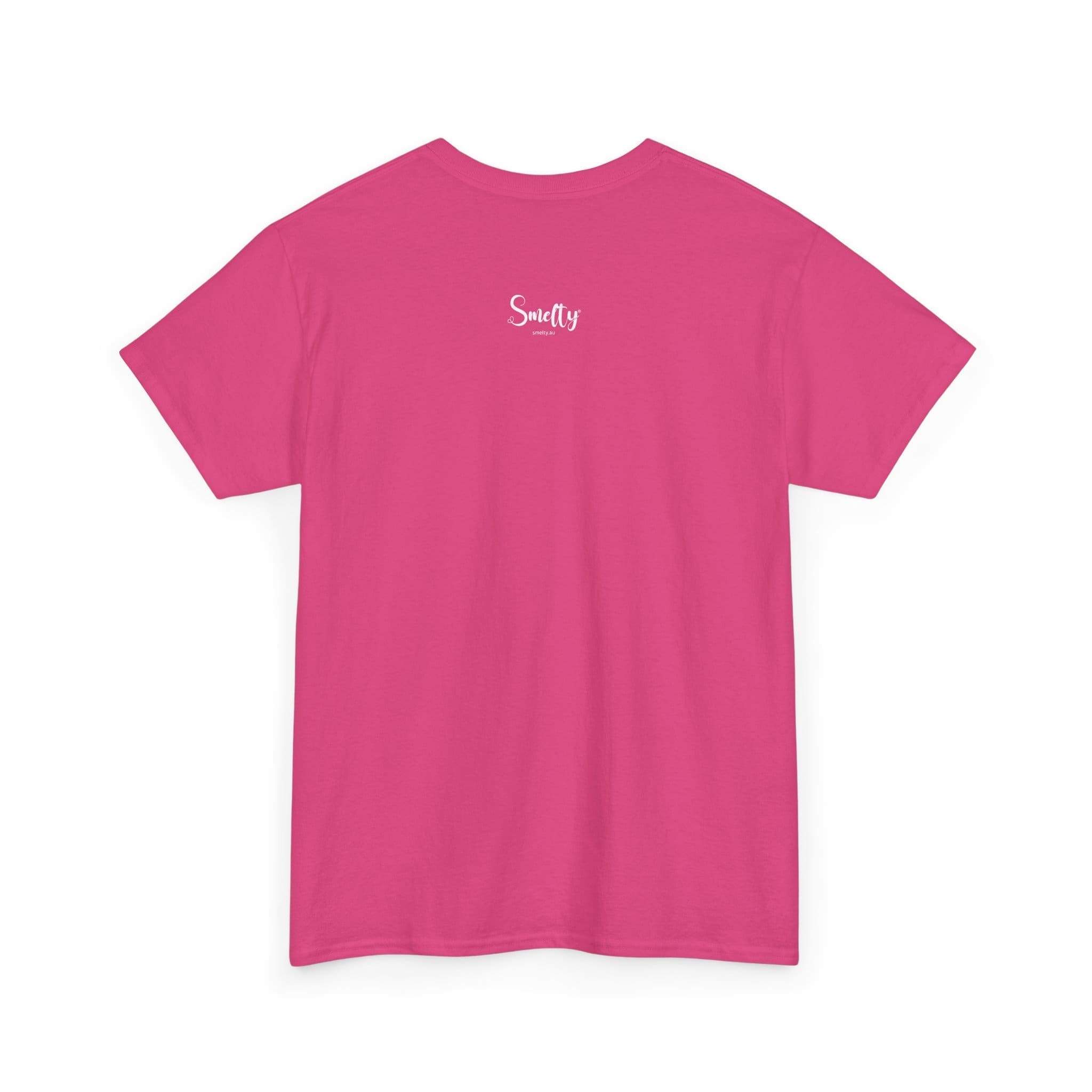 Addicted To Wax Unisex Heavy Cotton Tee 28 Bright Pink T-Shirt With Text