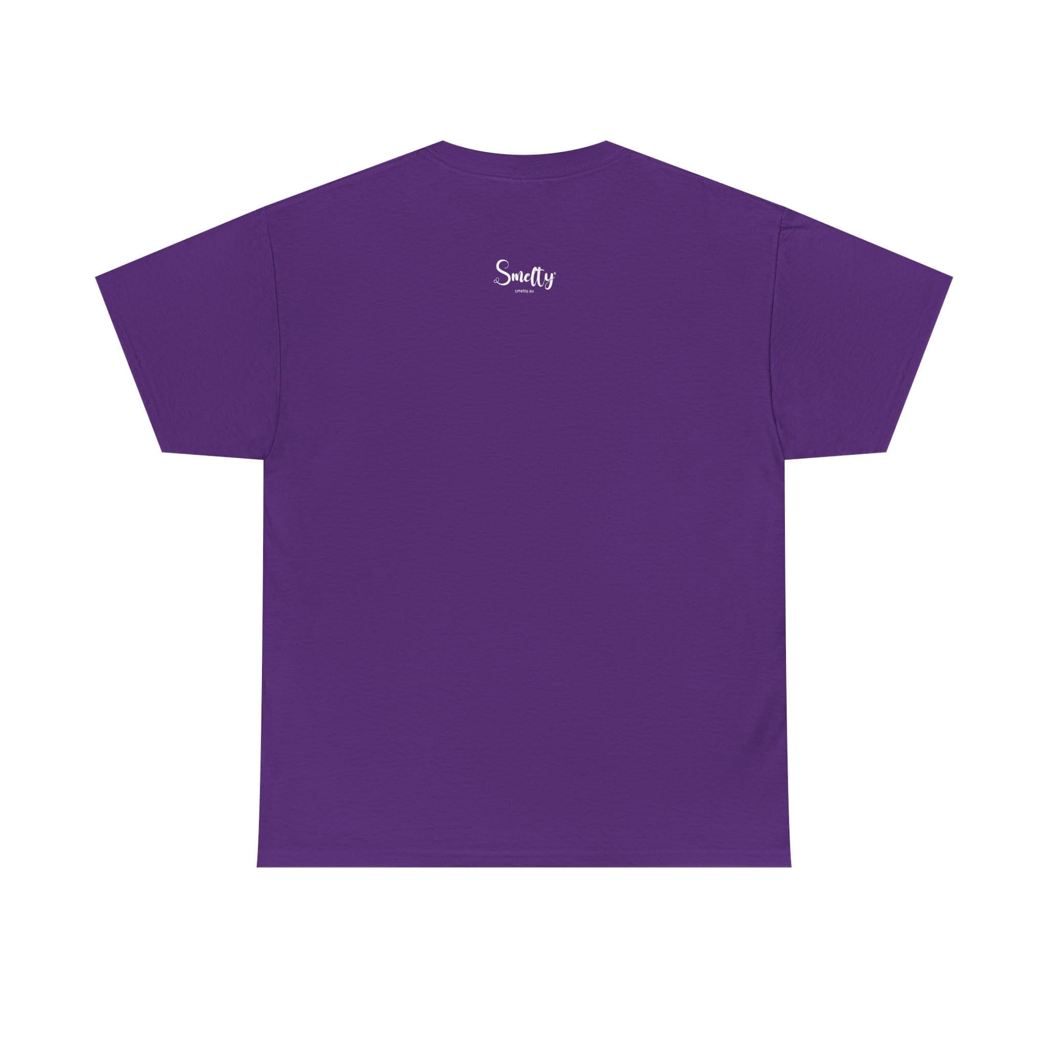 Addicted To Wax Unisex Heavy Cotton Tee 22 Plain Purple T-Shirt With Logo