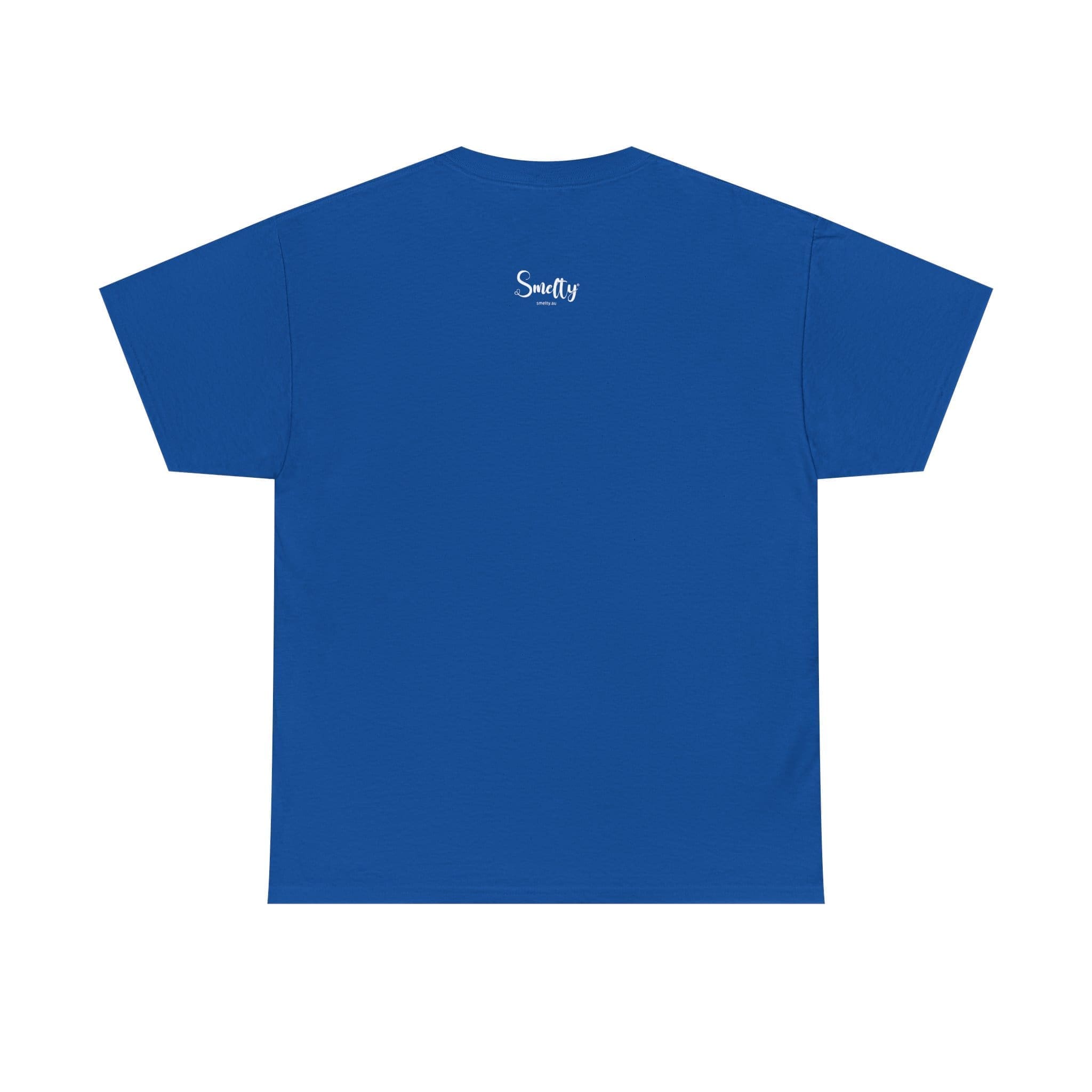 Addicted To Wax Unisex Heavy Cotton Tee 18 Plain Blue T-Shirt With Logo