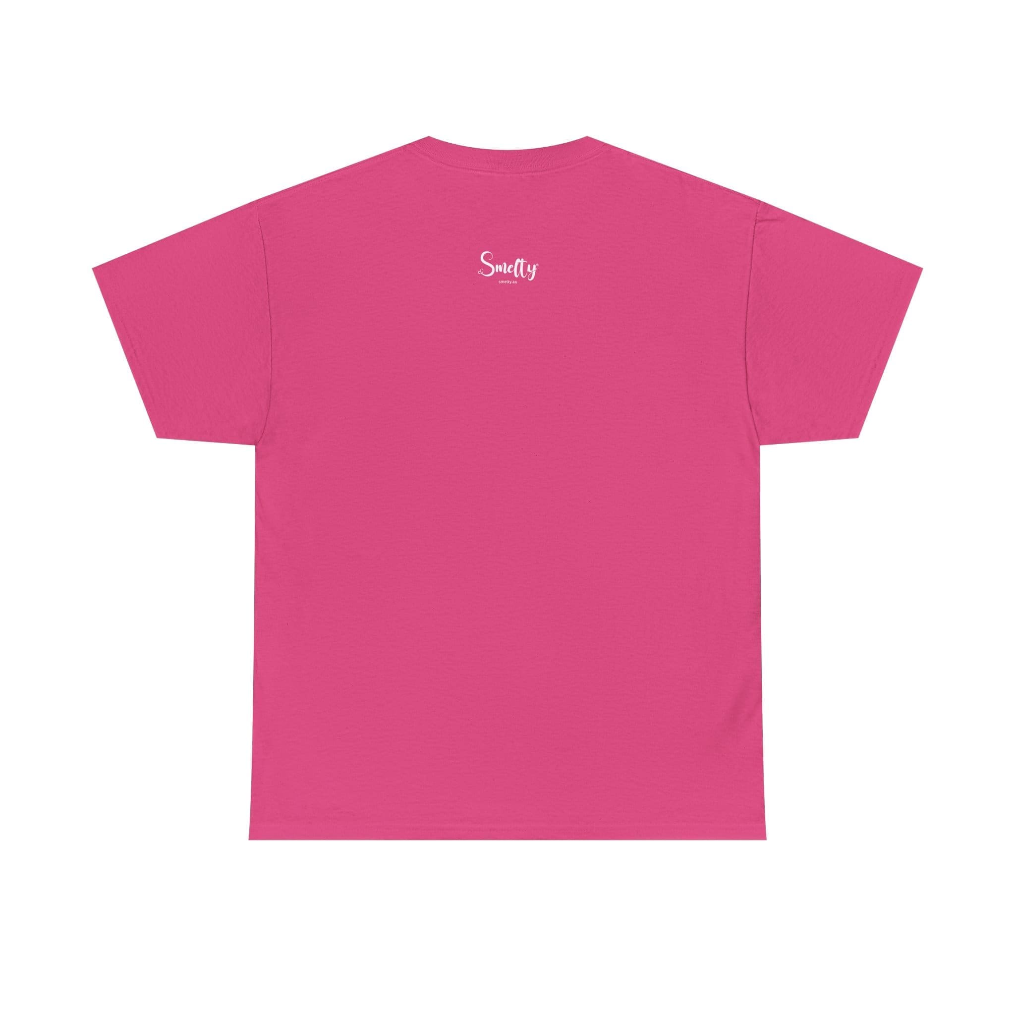 Addicted To Wax Unisex Heavy Cotton Tee 26 Bright Pink T-Shirt With Logo