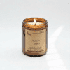 Amber jar candle with eucalyptus scent