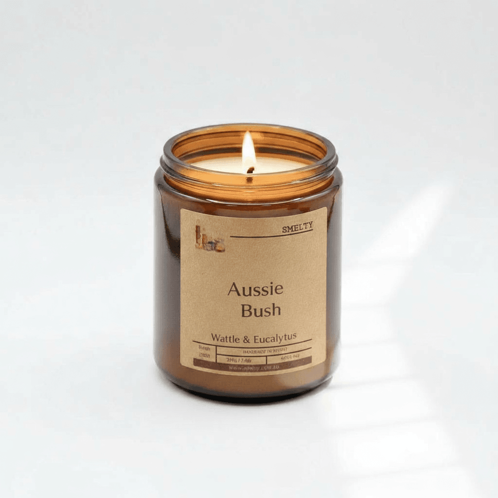 Aussie Bush – Wattle &Amp; Eucalyptus 1 Amber Jar Candle With Eucalyptus Scent