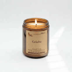 Guava and vanilla scented candle