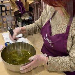 Woman mixing ingredients in a bowl