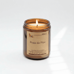 Lime zest and lemongrass scented candle