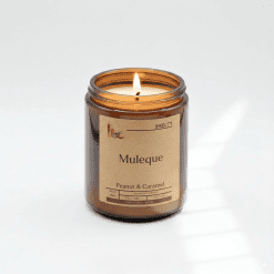 Peanut and caramel scented candle