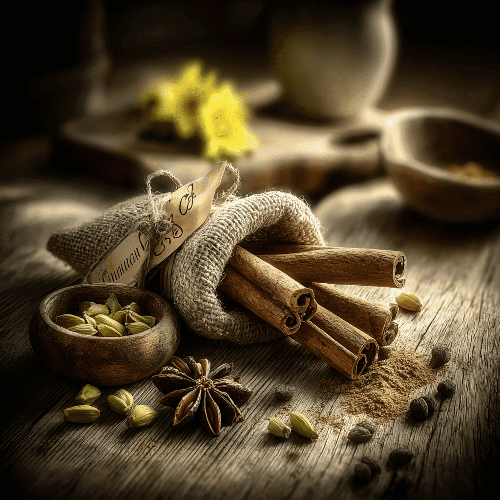 Natal – Cinnamon &Amp; Spice 2 Cinnamon And Spice Scented Candle In Amber Jar With Cinnamon Sticks