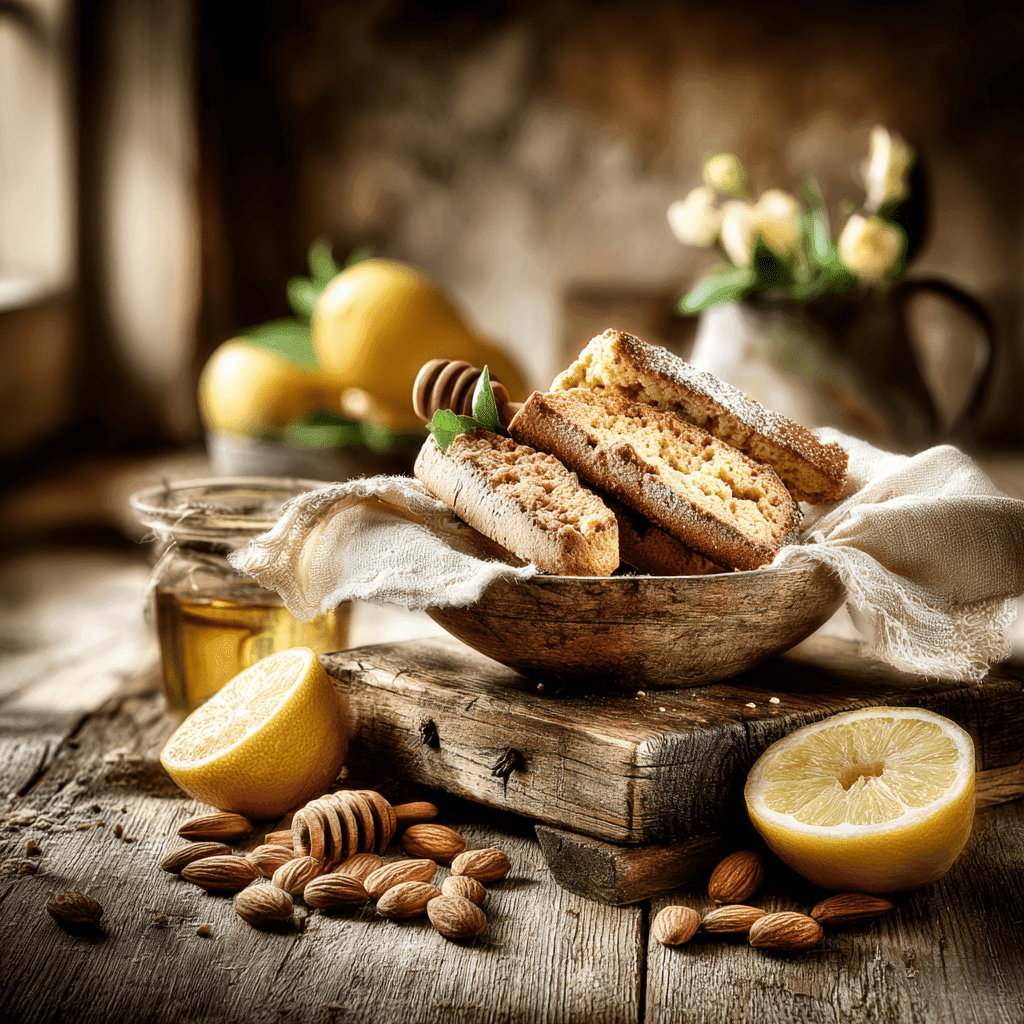 Lemon Biscotti - Lime &Amp; Almond 2 Lemon Biscotti Candle With Lime And Almonds