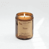 Scented candle with thyme and olive leaf