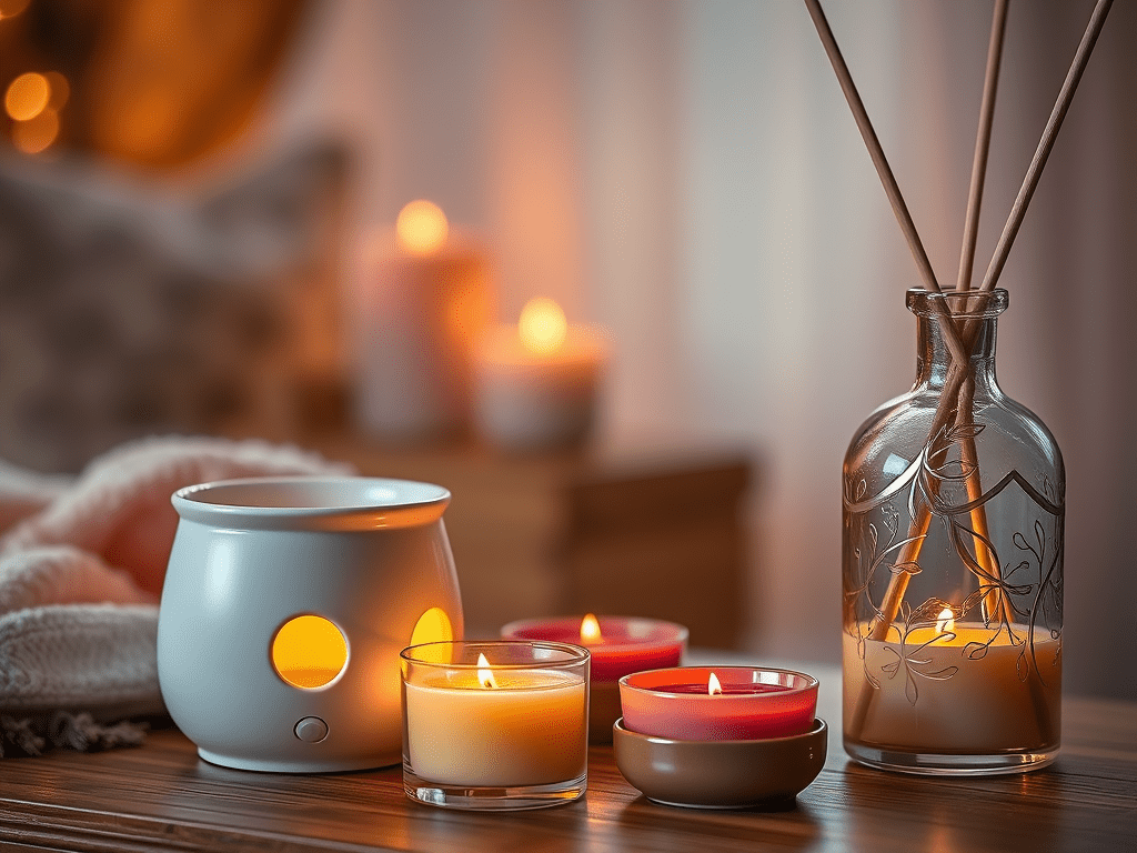 Safe Alternatives To Candles For Overnight Use 1 Create A High Quality Image Showing Wax Melts And Warmers Alongside